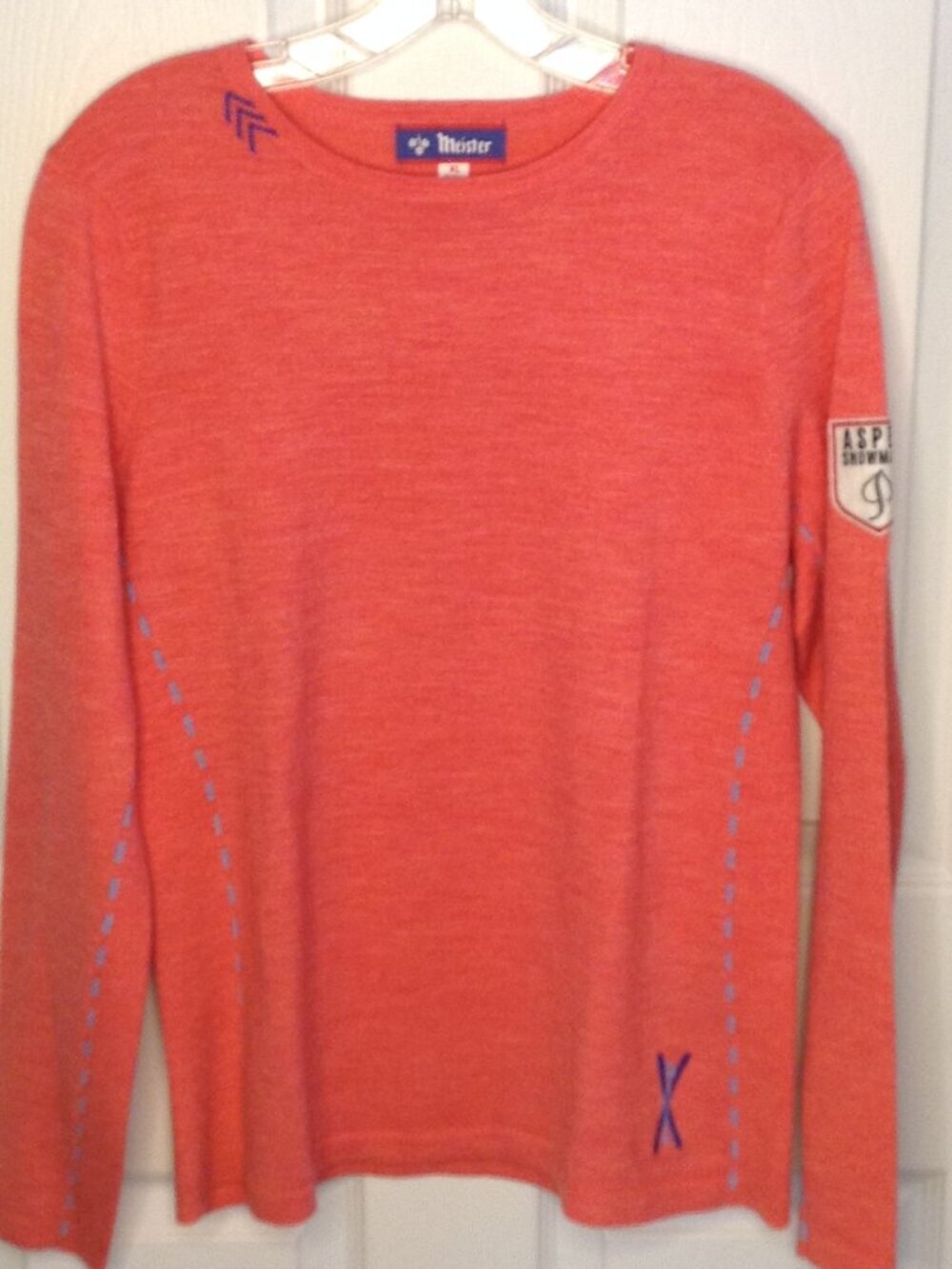 VTG 90's Meister Wool/Acrylic XL Ski Sweater Aspen Ski bunny Whimsy Stylish Warm